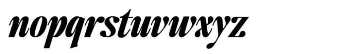 The Qualified Black Italic Font LOWERCASE
