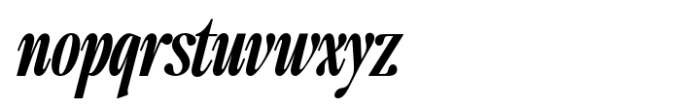 The Qualified Bold Condensed Italic Font LOWERCASE
