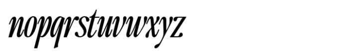The Qualified Condensed Italic Font LOWERCASE