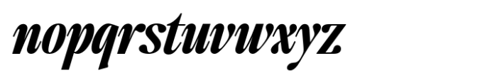 The Qualified Extra Bold Italic Font LOWERCASE