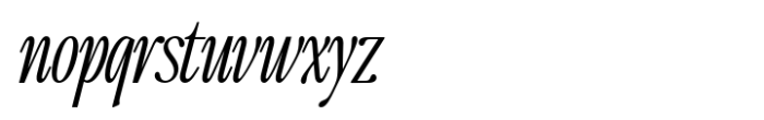 The Qualified Extra Light Condensed Italic Font LOWERCASE