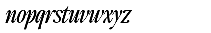 The Qualified Italic Font LOWERCASE
