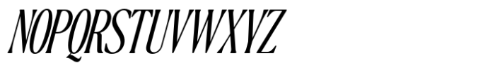 The Qualified Light Condensed Italic Font UPPERCASE