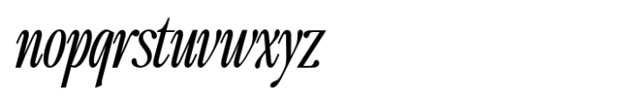 The Qualified Light Condensed Italic Font LOWERCASE