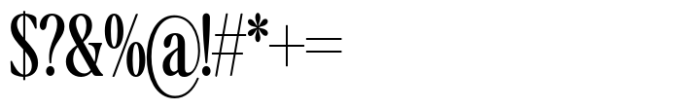 The Qualified Medium Condensed Font OTHER CHARS