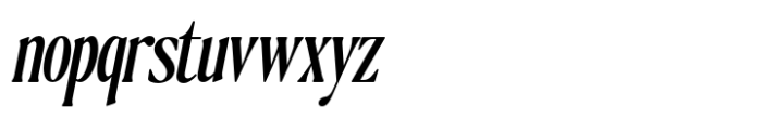 The Qualified Medium Slanted Condensed Font LOWERCASE