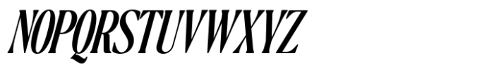 The Qualified Semi Bold Condensed Italic Font UPPERCASE