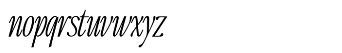 The Qualified Thin Condensed Italic Font LOWERCASE