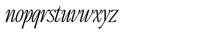 The Qualified Thin Italic Font LOWERCASE
