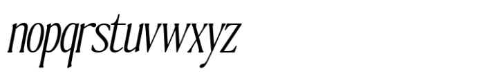The Qualified Thin Slanted Font LOWERCASE