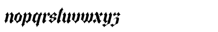 The Raffers Italic Font LOWERCASE