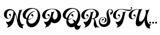 The Ralston Regular Font UPPERCASE