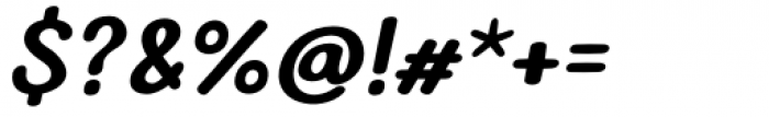The Rambutan Sans Bold Italic Font OTHER CHARS