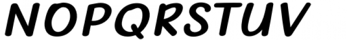 The Rambutan Sans Bold Italic Font UPPERCASE