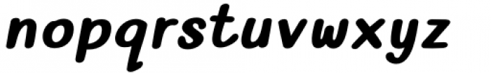 The Rambutan Sans Bold Italic Font LOWERCASE