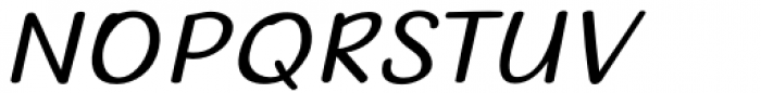 The Rambutan Sans Italic Font UPPERCASE