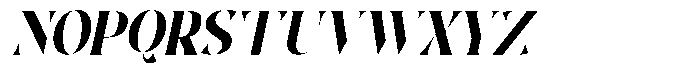 The Ravella Awesome Slant Font UPPERCASE