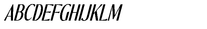 The Reading Wogue Condensed Italic Font UPPERCASE