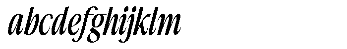 The Reading Wogue Condensed Italic FONT