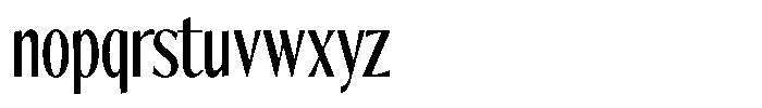 The Reading Wogue Condensed Font LOWERCASE