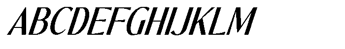 The Reading Wogue Expanded Italic Narrow Font UPPERCASE