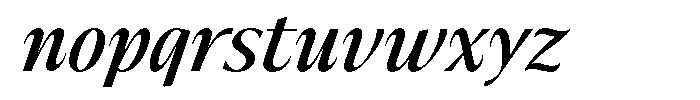 The Reading Wogue Expanded Italic Font LOWERCASE