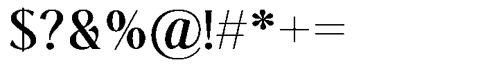 The Reading Wogue Expanded Font OTHER CHARS