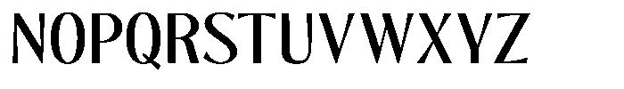 The Reading Wogue Expanded Font UPPERCASE