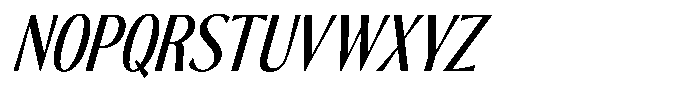The Reading Wogue Italic Narrow Font UPPERCASE
