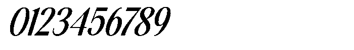 The Reading Wogue Italic Font OTHER CHARS