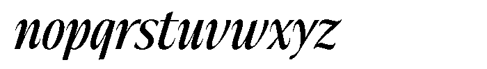 The Reading Wogue Italic Font LOWERCASE