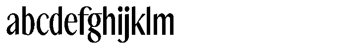 The Reading Wogue Narrow FONT