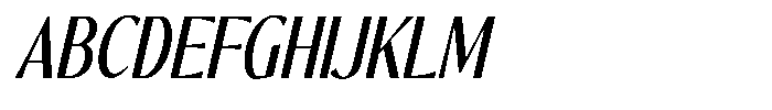 The Reading Wogue Oblique Narrow Font UPPERCASE