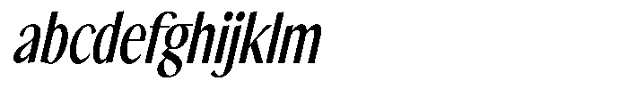 The Reading Wogue Oblique Narrow FONT