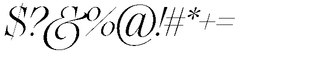 The Regals Bold Italic Font OTHER CHARS