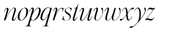 The Regals Bold Italic Font LOWERCASE