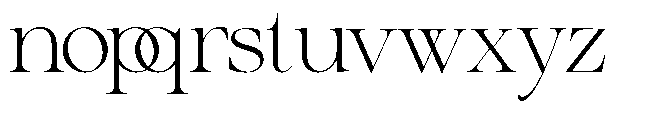 The Regals Bold Font LOWERCASE