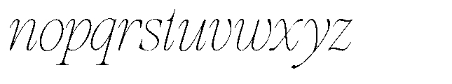 The Regals Italic Font LOWERCASE