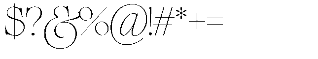 The Regals Regular Font OTHER CHARS