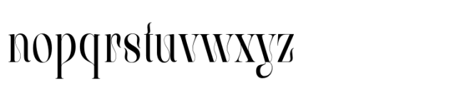 The Roman Historia Condensed Font LOWERCASE