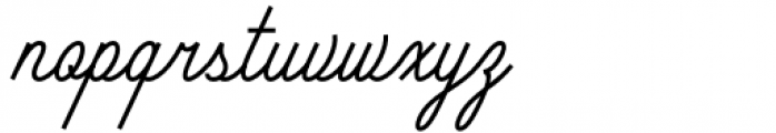 The Ruby Script Condensed Light Font LOWERCASE
