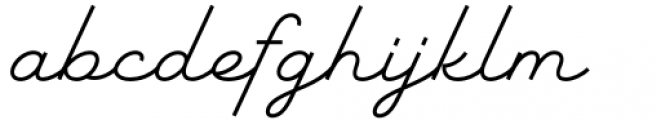 The Ruby Script Exp Light Font LOWERCASE