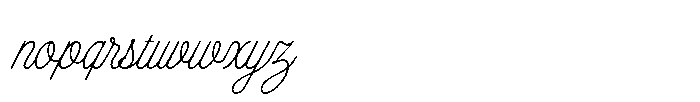 The Salty Monday Script Font LOWERCASE