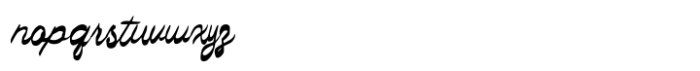 The Scarleta  Smooth Font LOWERCASE