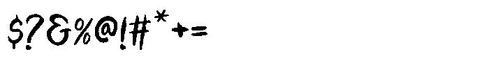 The Scrumble Handwritten Font OTHER CHARS