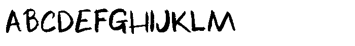 The Scrumble Handwritten Font UPPERCASE