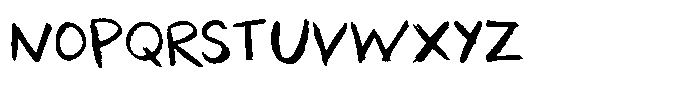 The Scrumble Handwritten Font UPPERCASE