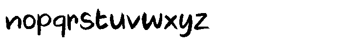 The Scrumble Handwritten Font LOWERCASE