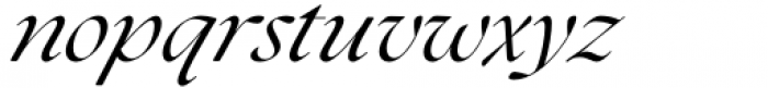The Seasons Italic Font LOWERCASE