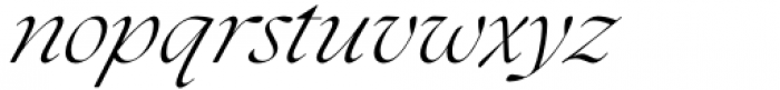 The Seasons Light Italic Font LOWERCASE
